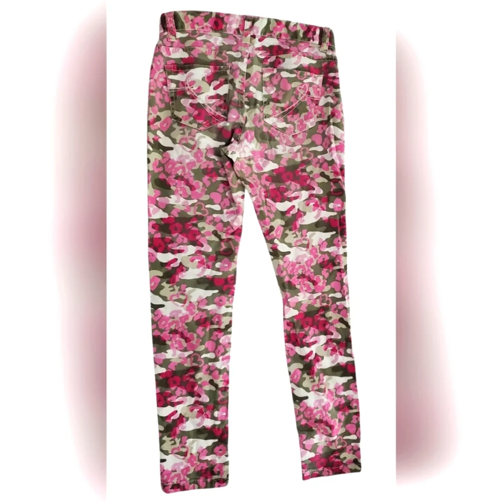 Girls 12 Jeggings Pink Camo Hearts Stretch Pants by‎ Children's Place